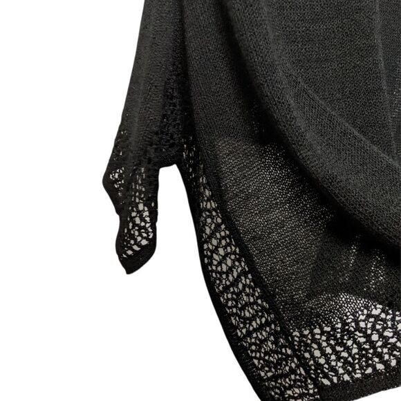 CATY LESCA Lagenlook Boho Crochet Tunic Top S - Picture 9 of 11